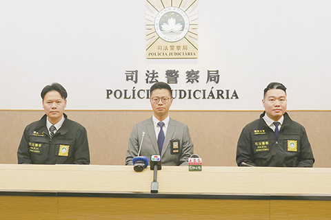 ◎ 司警發言人講案情。