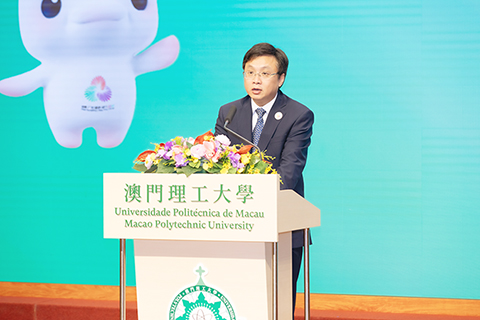 ◎ 澳門理工大學校長嚴肇基致辭。