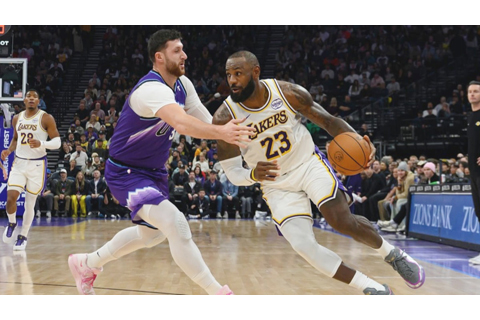 ◎ 廿三號占士昨為湖人的勝仗貢獻十七分。(美聯社)