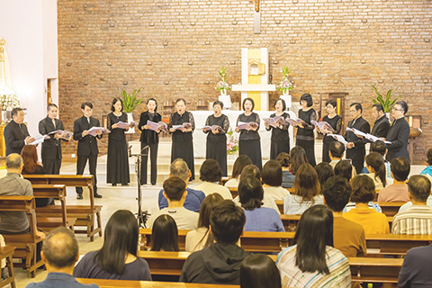 ◎ 嚶鳴小組無伴奏演唱。