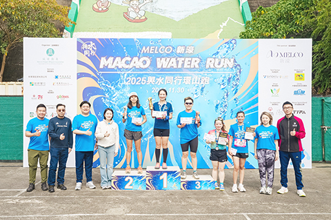 ◎ 與水同行女子挑戰組前五名。