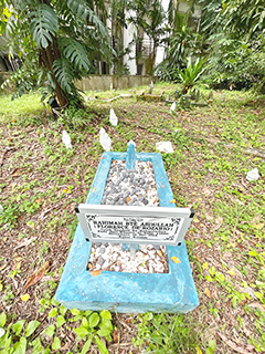 這個墓碑可能是最近翻新過