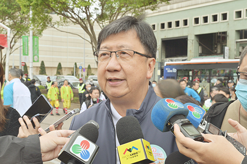 ◎ 運輸工務司司長譚偉文接受傳媒訪問。