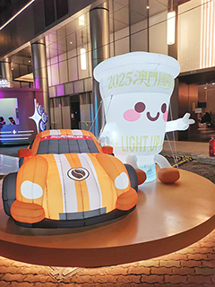 光影節的吹氣裝飾