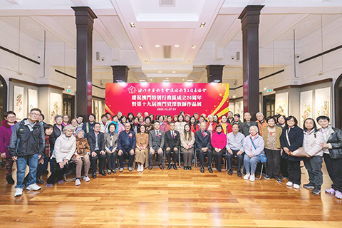 ◎ 第十九屆資深教師作品展昨日開幕。