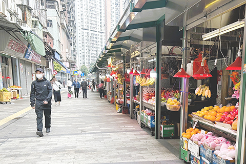 ◎ 祐漢小販區完成三期優化工程攤販回遷營業。