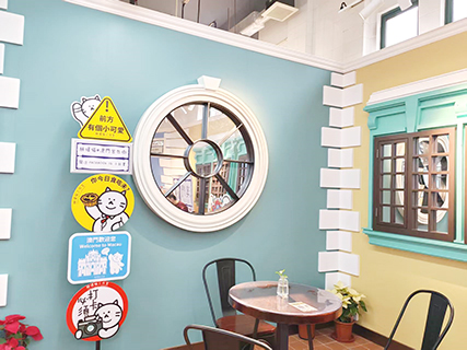 街市用膳的一角