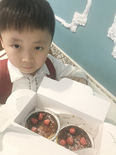 ◎ 學校教做的甜品送給爸爸