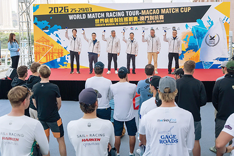 ◎ 澳門帆船對抗賽昨日鳴笛起航。