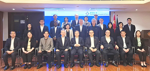 ◎ 全國人大常委會澳門基本法委員會代表團到訪澳門律師工會調研座談。
